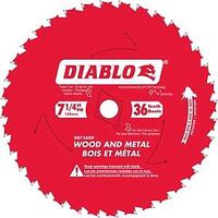 BLADE SAW WD & MTL 36T 7-1/4IN