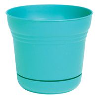 PLANTER 10IN SATURN TEAL      