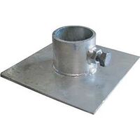 PLATE BASE GALVINZED 6X6X1/8IN