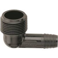 Funny Pipe 53271 Pipe Elbow, 3/8 X 3/4 in, Male, 120 psi, Plastic