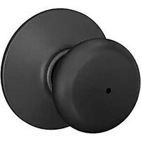 KNOB PRIVACY PLYMOUTH MAT BLK 