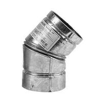 PLLT STOVE ELBOW 45DEG SS 4IN 