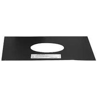 PLLT PIPE TRIM PLATE BLACK 4IN