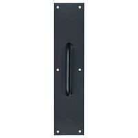 PLATE PULL MATTE BLK 3.5X15IN 
