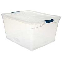 TOTE STOR LATCHING CLEAR 71QT 