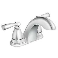 Moen Banbury Series 84942 Centerset Bathroom Faucet, 1.2 gpm, 2-Faucet Handle, 3-Faucet Hole, Metal, Chrome