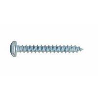 Reliable PKAZ6112VP Screw, #6-18 Thread, 1.597 in L, Full Thread, Pan Head, Square Drive, Type A Point, Steel, Zinc