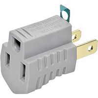 Cooper BP419GY Grounded Outlet Adapter