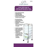 Homebasix G005-CH Storage Cart