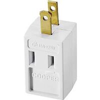 Cooper 4400W Non-Grounding Cube Outlet Adapter