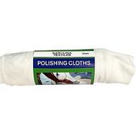 POLISHING CLOTH COTTON WHT 3PK