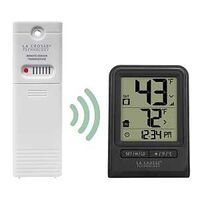 La Crosse 308-1910 Weatherstation Alarm Wireless Thermometer With Time