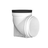 DRYER CONN ELBOW 90DEG WHT 4IN