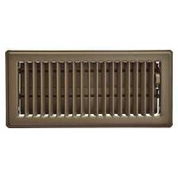 LVRD FLOOR RGSTR CHOC 4 X 10IN