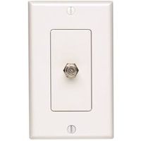 Leviton Decora Coaxial Jack Cover With Wallplate