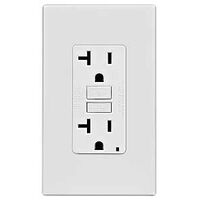 OUTLET GFCI W/WALLPLATE 20A   