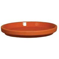 INNER GLAZED SAUCER RED 9.5IN 