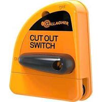 Gallagher G60731 Cut-Out Switch, Plastic, Orange/Yellow