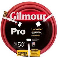 Gilmour 18 Reinforced Garden Hose With Full-Flo Brass Couplings