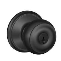 ENTRY KNOB KEYED MATTE BLACK  