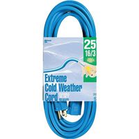 Woods Cold Flex SJTW Outdoor Extension Cord With Powerlite Lightened End