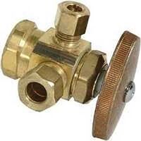 BrassCraft R1700RX R1 Dual Outlet Multi-Turn Angle Stop Valve