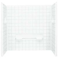 Sterling Advantage 6204 3-Piece Seated Shower Wall Set