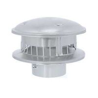 GAS VENT CAP ROUND STEEL 3IN  