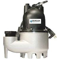 Burcam 300608 Submersible Sump Pump With Mechanical Float Switch