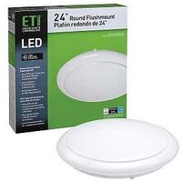 ETI 54614142 Light Fixture, 120 V, 40 W, LED Lamp, 2900 Lumens Lumens, 4000 K Color Temp, White Fixture