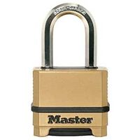 Master Lock Magnum Series M175BLCDLFHC Padlock, 3/8 in Dia Shackle, Boron Carbide Shackle, Zinc Body, 2 in W Body