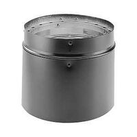 ADJ PIPE DBL WALL BLACK 6X12IN