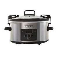 Crock-Pot 2122615 Cook and Carry Slow Cooker, 4 qt Capacity, Digital Control, Stainless Steel