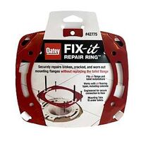 Oatey 42775 Fix-it Flange Repair Ring, Steel, Red, Painted, For: All Flange and Toilet Installations