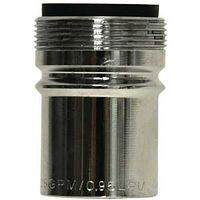 Danco 10492 Faucet Aerator, 15/16-27 x 55/64-27 Male x Female Thread, Brass, Chrome Plated, 0.25 gpm
