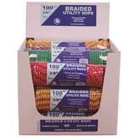 TW Evans Cordage 99022 Braided Assortment Utility Rope Display