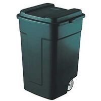 Rubbermaid 285100EGRN Wheeled Refuse Container