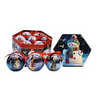 MATCHING ORNAMENTS SNWMAN 75MM