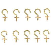 CUP HOOK SOLID BRASS 5/8IN    