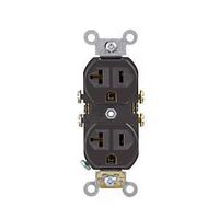 GROUNDG OUTLET BROWN 20A 125V 