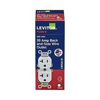 GROUNDG OUTLET WHITE 20A 125V 