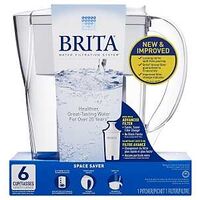 Brita 635670 Space Saver Water Filter Pitcher