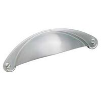Amerock Cup Pulls Series TPK9365G10 Cup Cabinet Pull, 4-1/8 in L Handle, 1 in H Handle, 1 in Projection, Zinc