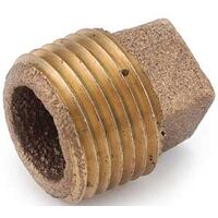 Anderson Metal 738109-16 Brass Pipe Plug Cored