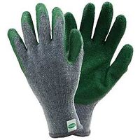 Scotts SC30501 L3P Coated Gloves, Men's, L, Elastic Knit Wrist Cuff, Latex Coating, Polyester Glove, Gray
