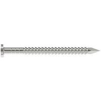 Simpson Strong-Tie S3SNDB Wood Siding Nail, 3D, 1-1/4 in L, Stainless Steel, Full Round Head, Annular Ring Shank