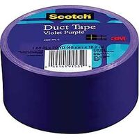 3M 920-PPL-C Duct Tape, 20 yd L, 1.88 in W, Cloth Backing, Violet Purple