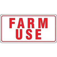 Hy-Ko 20550 Weatherproof Rural/Urban Sign Farm Use 12 In W X 6 In L 