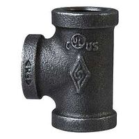 World Wide Sourcing 11A-1 1/2B Black Pipe Malleable Tee