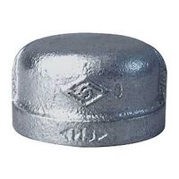 WORLDWIDE SOURCING 18-1/4G Pipe Cap Galvanized Malleable Iron 1/4 in Threaded